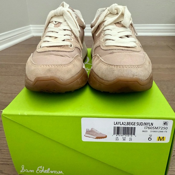 Sam Edelman Beige and White Sneakers - Picture 1 of 6